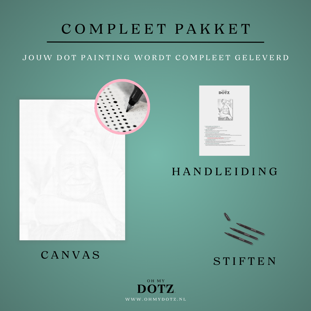 Dot painting - Oh My Dotz - Stippelschilderij - - - 