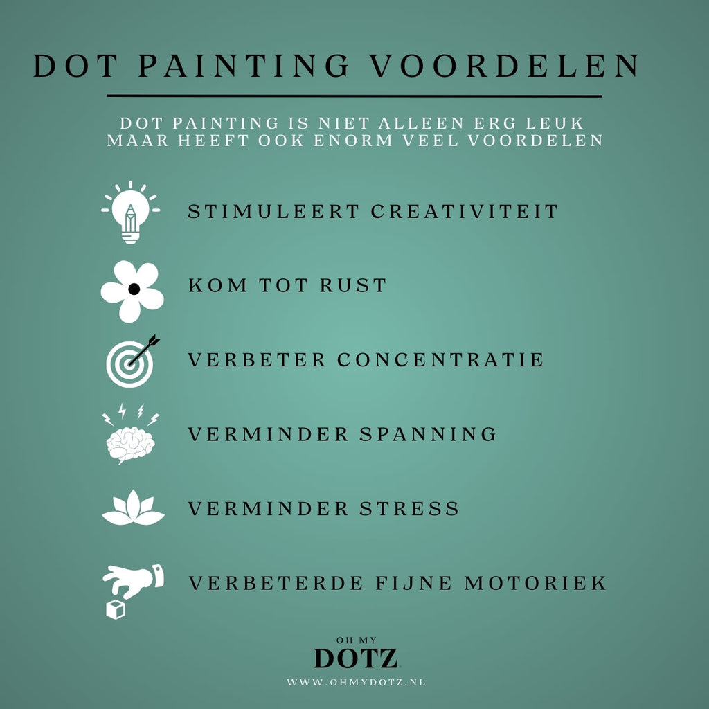 Dot painting - Oh My Dotz - Stippelschilderij - - - 