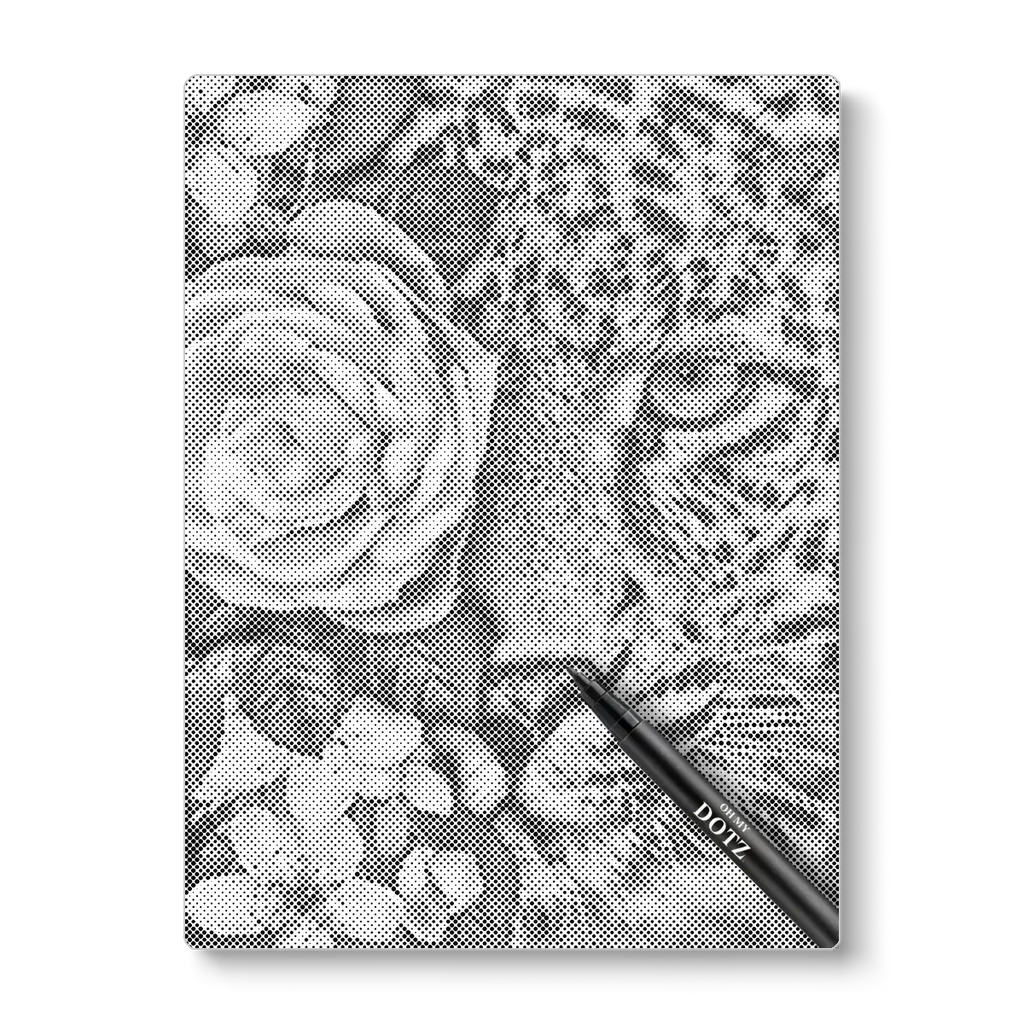 Botanische panther | Stippelschilderij-Oh My Dotz-Dot painting-stippelschilderij
