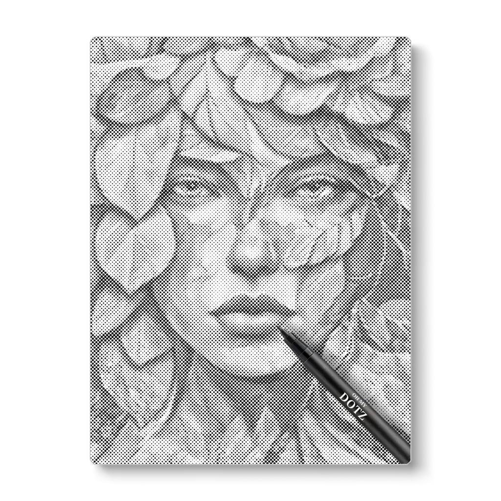 Botanische vrouw | Stippelschilderij-Oh My Dotz-Dot painting-stippelschilderij