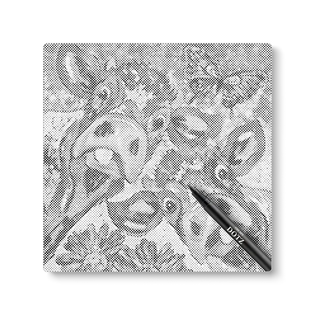 Maffe koeien | Stippelschilderij-Oh My Dotz-Dot painting-stippelschilderij