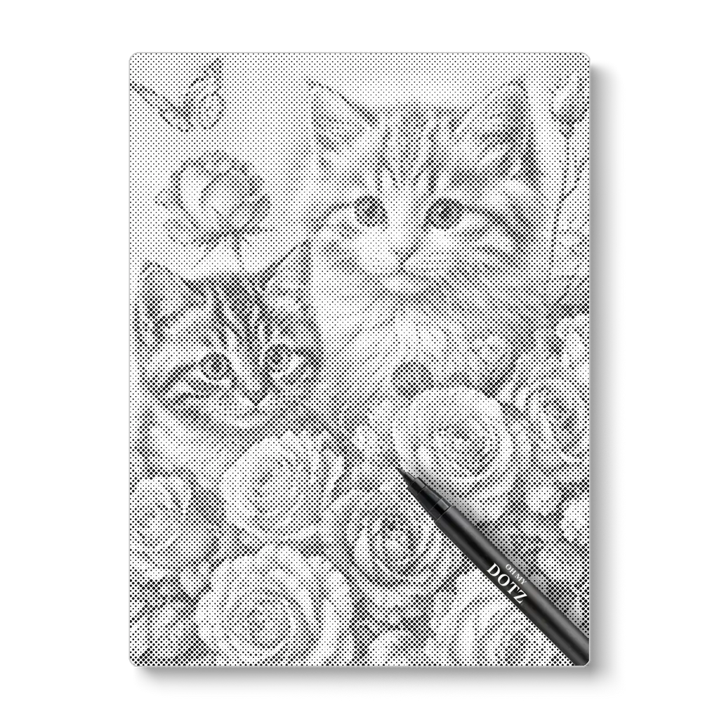 2 kittens met bloemen | Stippelschilderij-Oh My Dotz-Dot painting-stippelschilderij
