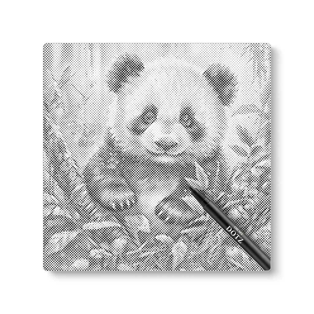 Pandabeertje | Stippelschilderij-Oh My Dotz-Dot painting-stippelschilderij