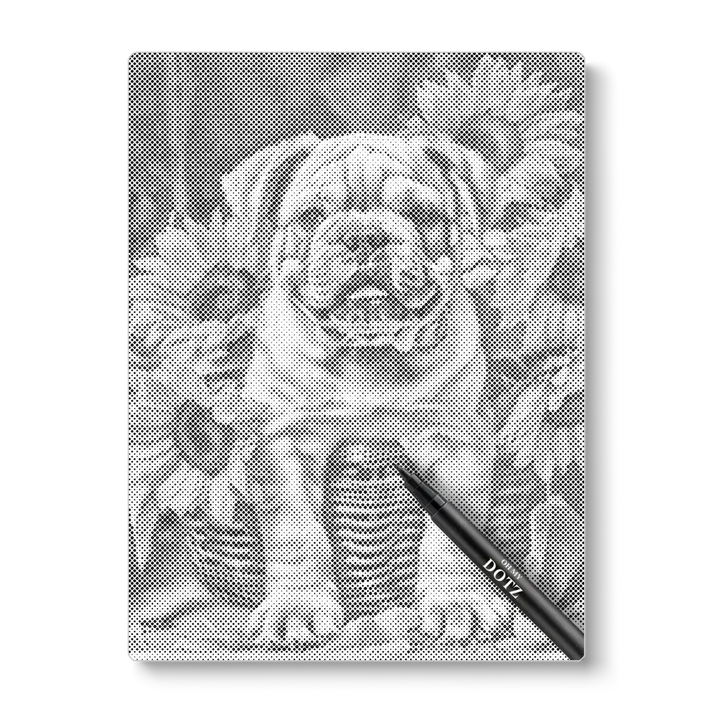 Bulldog | Stippelschilderij-Oh My Dotz-Dot painting-stippelschilderij