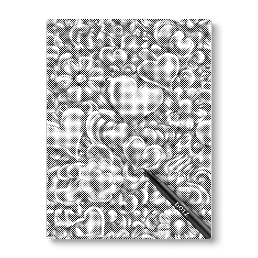 Hartjes & bloemen | Stippelschilderij-Oh My Dotz-Dot painting-stippelschilderij