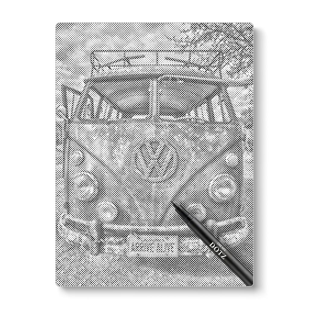 Oude VW bus | Stippelschilderij-Oh My Dotz-Dot painting-stippelschilderij