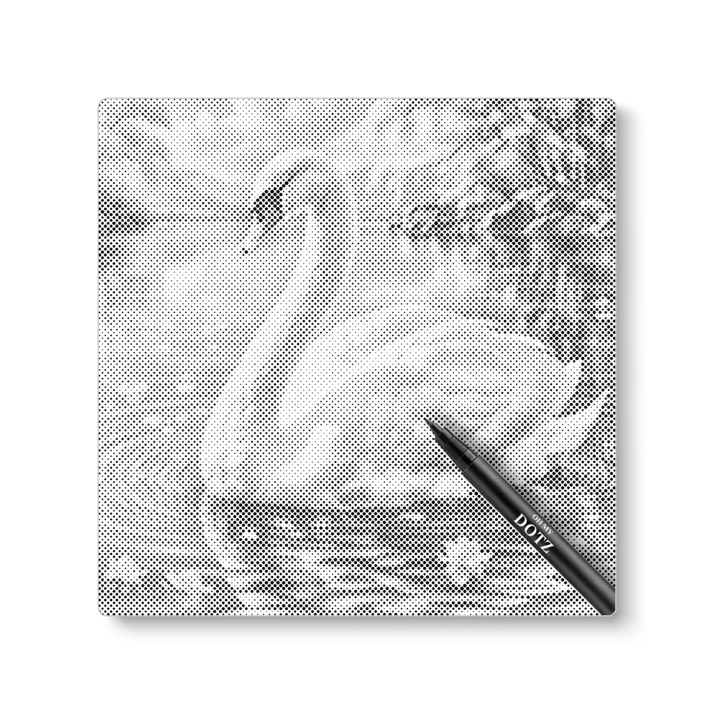Zwaan | Stippelschilderij-Oh My Dotz-Dot painting-stippelschilderij
