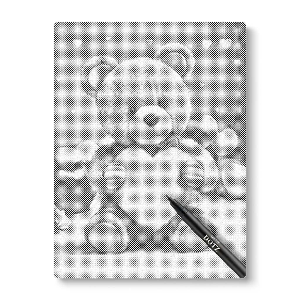 Teddybeer | Stippelschilderij-Oh My Dotz-Dot painting-stippelschilderij