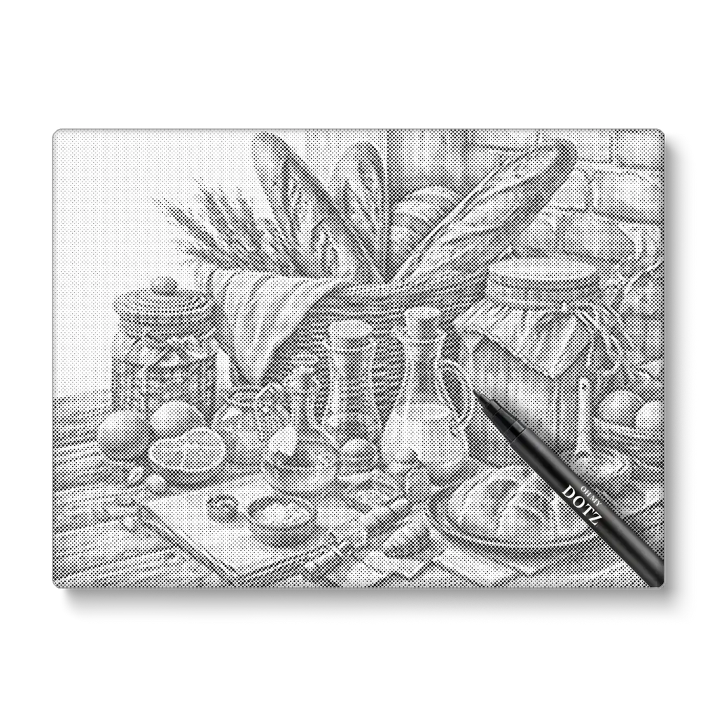 Broodmand | Stippelschilderij | Extra veel details-Oh My Dotz-Dot painting-stippelschilderij