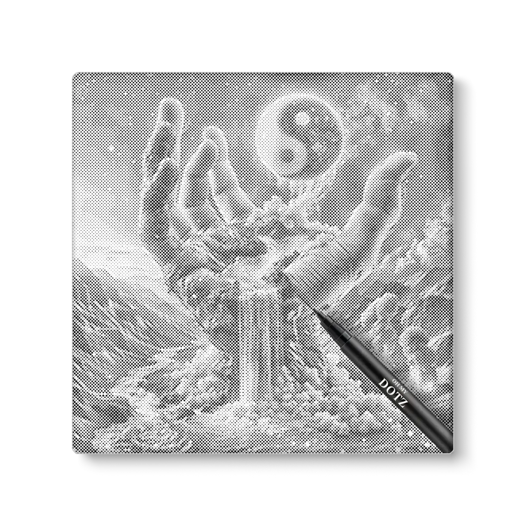 Ying Yang waterval | Stippelschilderij | Extra veel details-Oh My Dotz-Dot painting-stippelschilderij