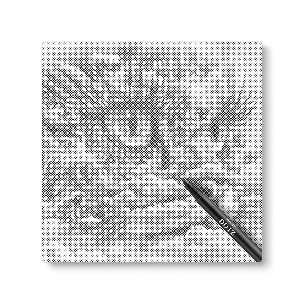 Wolken kat | Stippelschilderij-Oh My Dotz-Dot painting-stippelschilderij