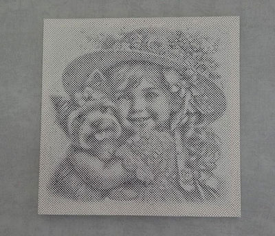 Eigen foto dot painting gemaakt door een klant